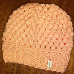 Coral Claire Bun Beanie